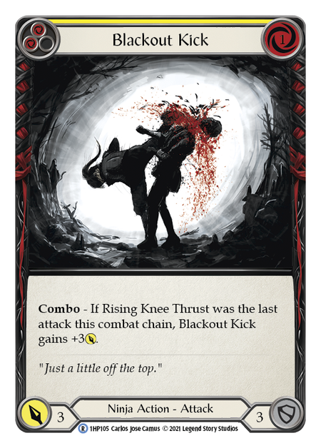 Blackout Kick (Yellow) - Flesh and Blood TCG - MoxLand