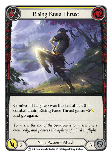 Rising Knee Thrust (Yellow) - Flesh and Blood TCG - MoxLand