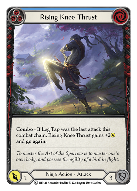 Rising Knee Thrust (Blue) - Flesh and Blood TCG - MoxLand