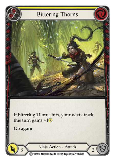 Bittering Thorns (Yellow) - Flesh and Blood TCG - MoxLand