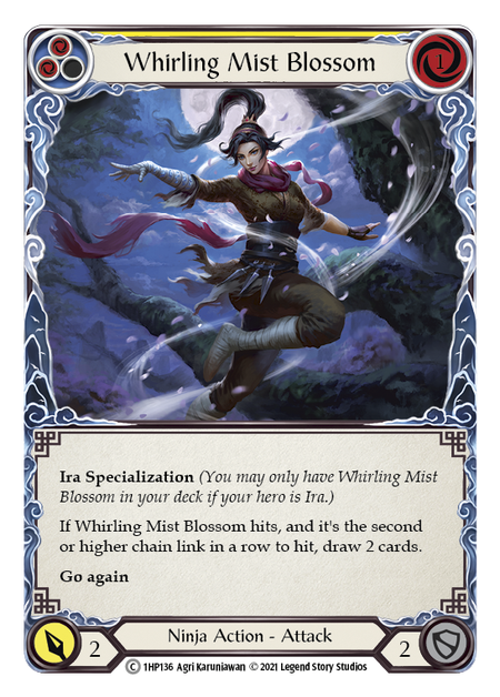Whirling Mist Blossom (Yellow) - Flesh and Blood TCG - MoxLand