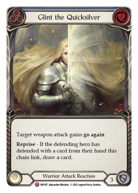Glint the Quicksilver (Blue) - Flesh and Blood TCG - MoxLand