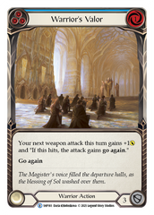 Warrior's Valor (Blue) - Flesh and Blood TCG - MoxLand