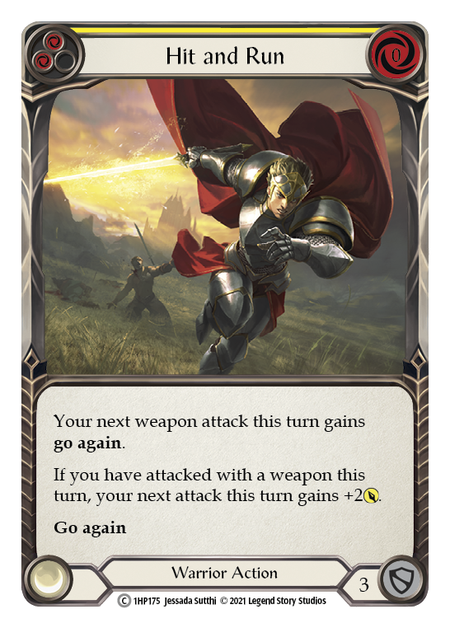 Hit and Run (Yellow) - Flesh and Blood TCG - MoxLand