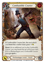 Combustible Courier (Yellow) - Flesh and Blood TCG - MoxLand