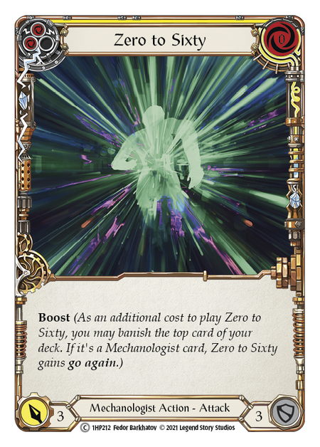 Zero to Sixty (Yellow) - Flesh and Blood TCG - MoxLand