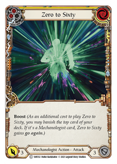 Zero to Sixty (Yellow) - Flesh and Blood TCG - MoxLand