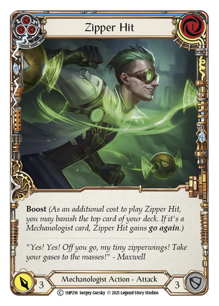 Zipper Hit (Blue) - Flesh and Blood TCG - MoxLand