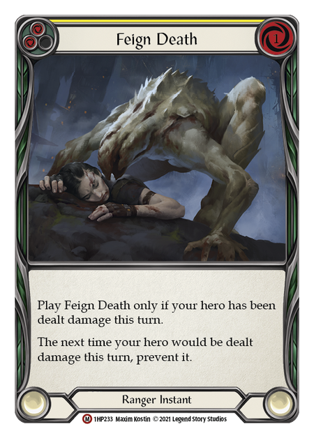 Feign Death (Yellow) - Flesh and Blood TCG - MoxLand