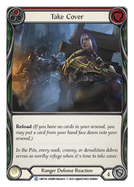 Take Cover (Red) - Flesh and Blood TCG - MoxLand