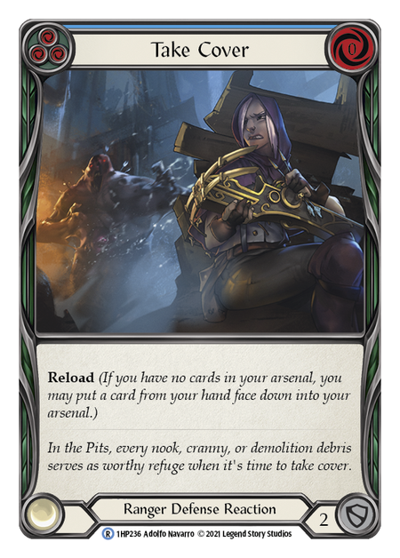 Take Cover (Blue) - Flesh and Blood TCG - MoxLand