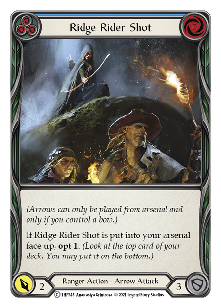 Ridge Rider Shot (Blue) - Flesh and Blood TCG - MoxLand