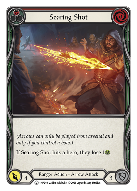 Searing Shot (Red) - Flesh and Blood TCG - MoxLand