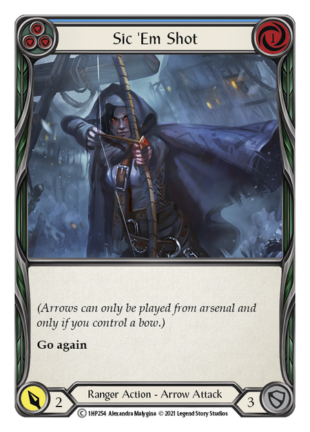 Sic 'Em Shot (Blue) - Flesh and Blood TCG - MoxLand