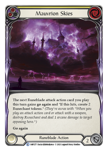 Mauvrion Skies (Yellow) - Flesh and Blood TCG - MoxLand