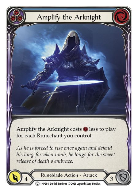 Amplify the Arknight (Blue) - Flesh and Blood TCG - MoxLand