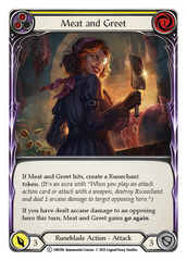 Meat and Greet (Yellow) - Flesh and Blood TCG - MoxLand