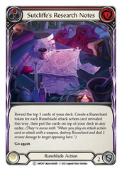 Sutcliffe's Research Notes (Red) - Flesh and Blood TCG - MoxLand