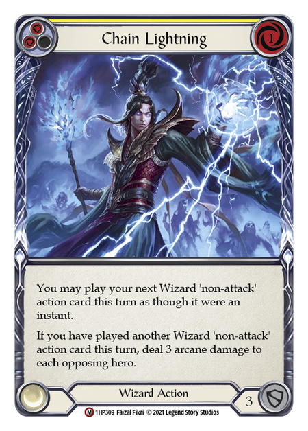 Chain Lightning (Yellow) - Flesh and Blood TCG - MoxLand