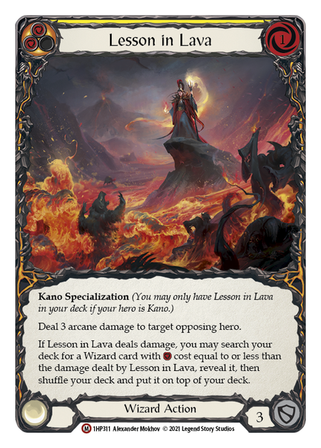 Lesson in Lava (Yellow) - Flesh and Blood TCG - MoxLand