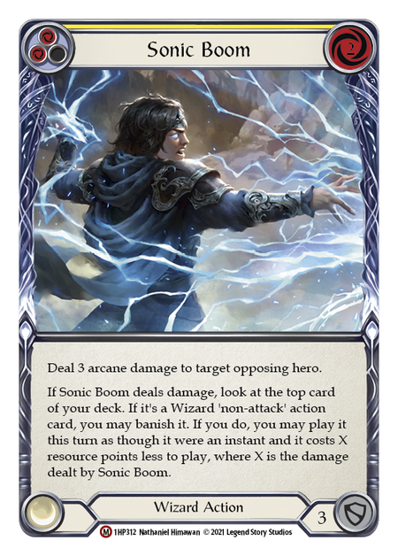Sonic Boom (Yellow) - Flesh and Blood TCG - MoxLand
