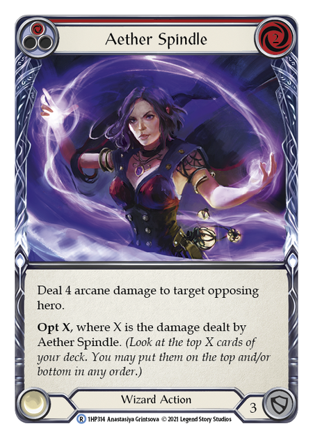 Aether Spindle (Red) - Flesh and Blood TCG - MoxLand