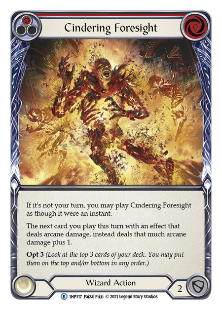 Cindering Foresight (Red) - Flesh and Blood TCG - MoxLand
