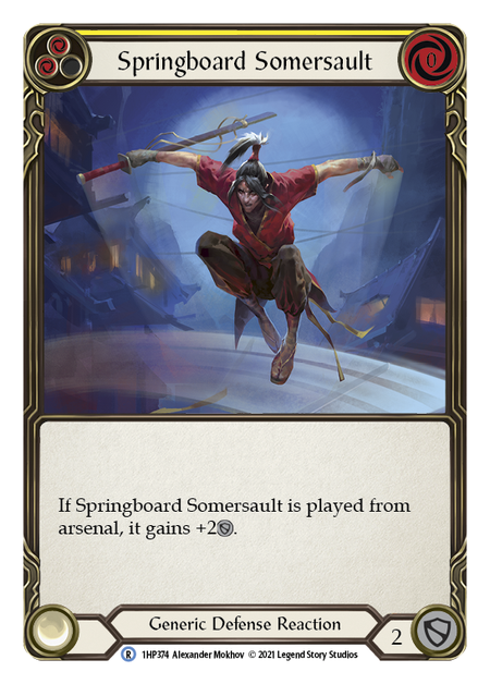 Springboard Somersault (Yellow) - Flesh and Blood TCG - MoxLand