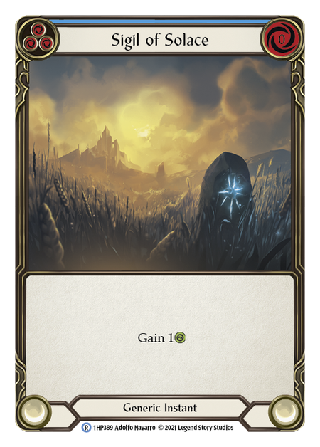 Sigil of Solace (Blue) - Flesh and Blood TCG - MoxLand