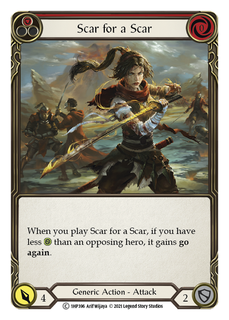 Scar for a Scar (Red) - Flesh and Blood TCG - MoxLand