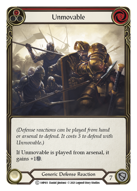 Unmovable (Red) - Flesh and Blood TCG - MoxLand