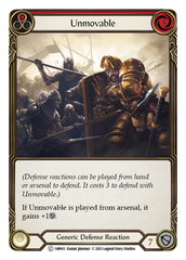 Unmovable (Red) - Flesh and Blood TCG - MoxLand