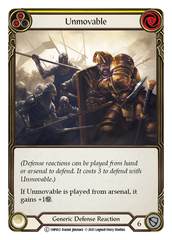 Unmovable (Yellow) - Flesh and Blood TCG - MoxLand