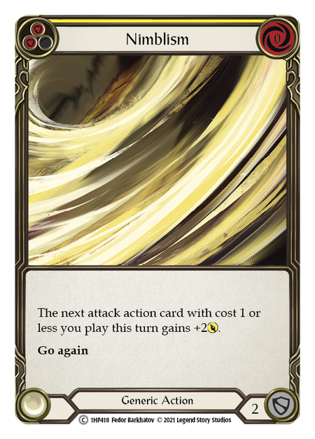 Nimblism (Yellow) - Flesh and Blood TCG - MoxLand