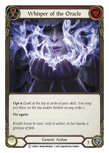 Whisper of the Oracle (Red) - Flesh and Blood TCG - MoxLand