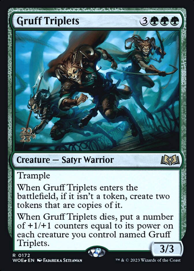Trigêmeos Rudes / Gruff Triplets - Magic: The Gathering - MoxLand