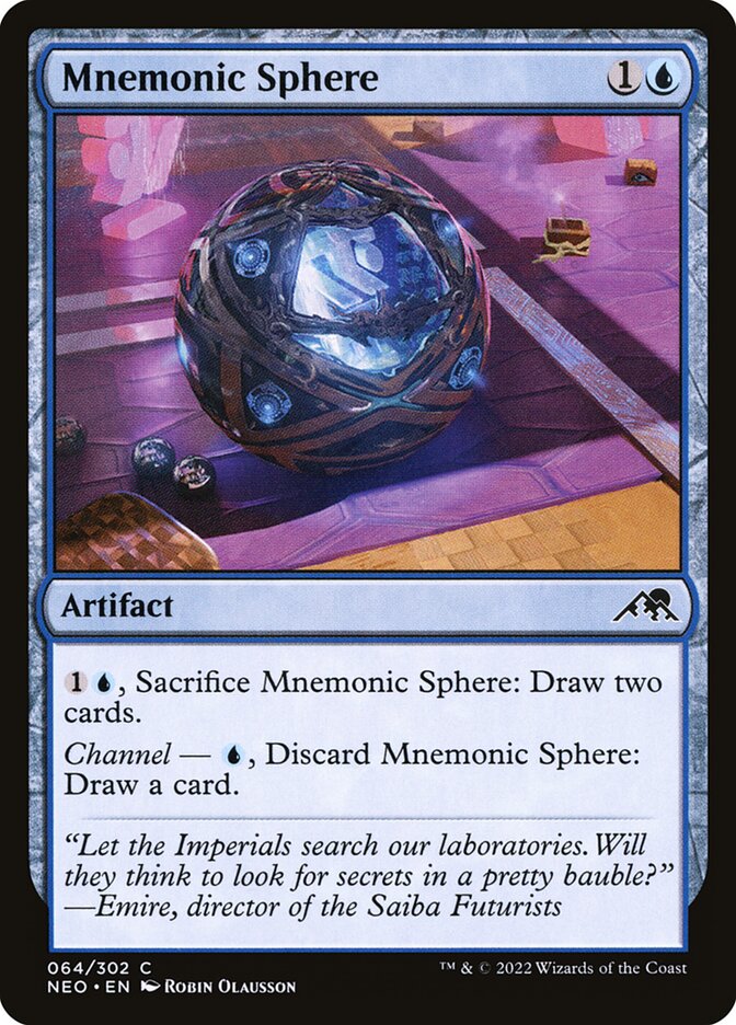 Esfera Mnemônica / Mnemonic Sphere - Magic: The Gathering - MoxLand