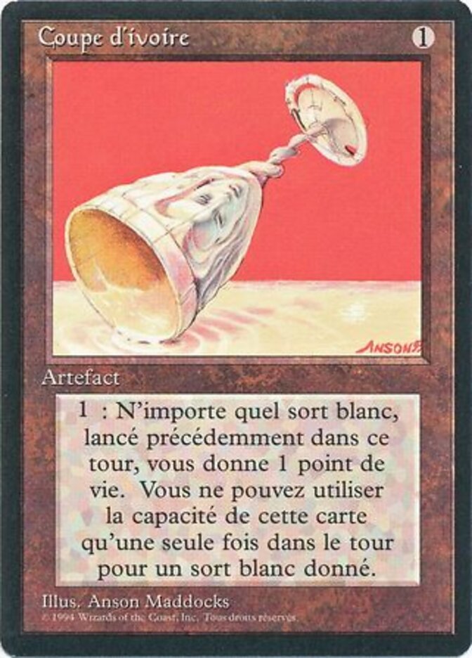 Cálice de Marfim / Ivory Cup - Magic: The Gathering - MoxLand