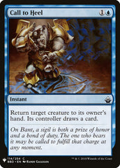 Chamado à Obediência / Call to Heel - Magic: The Gathering - MoxLand