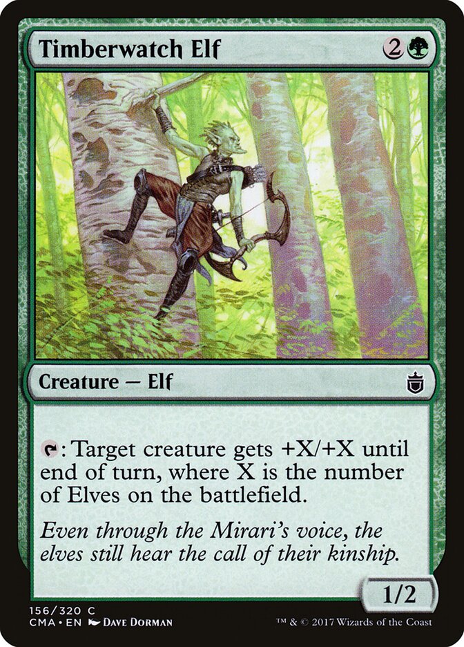 Elfo Vigia dos Pinheiros / Timberwatch Elf - Magic: The Gathering - MoxLand