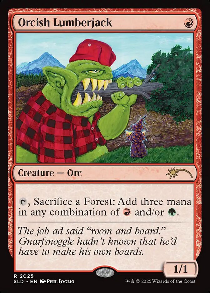 Lenhador Orc / Orcish Lumberjack - Magic: The Gathering - MoxLand