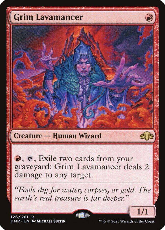 Lavamante Implacável / Grim Lavamancer - Magic: The Gathering - MoxLand