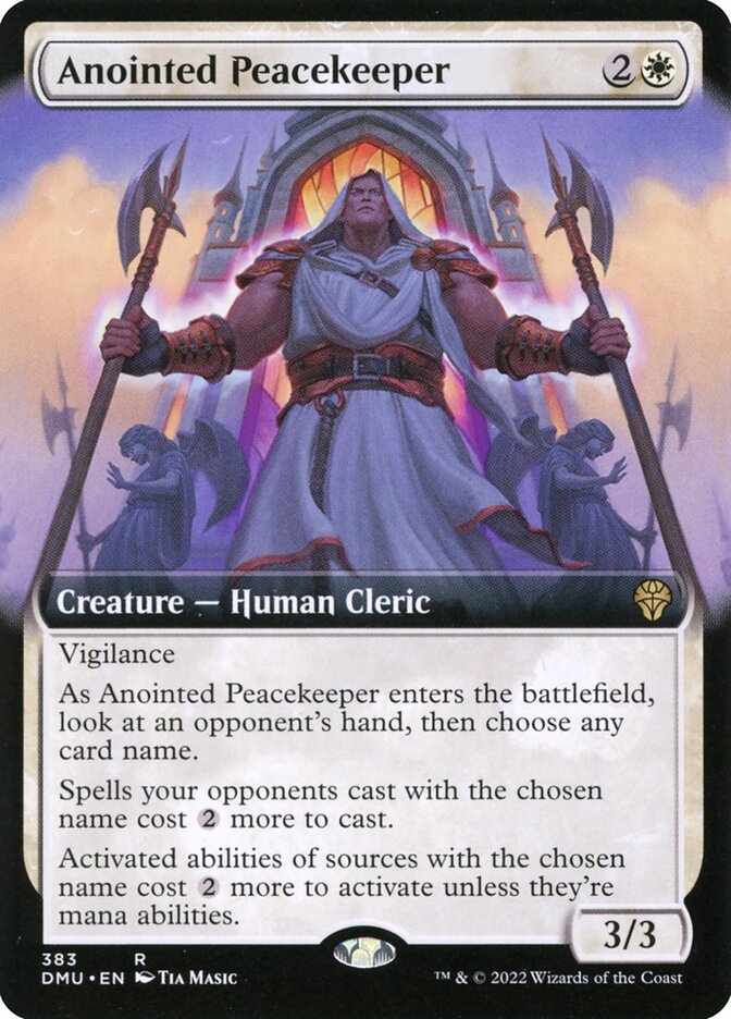 Guardião da Paz Ungido / Anointed Peacekeeper - Magic: The Gathering - MoxLand