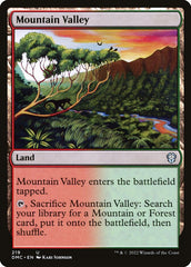 Desfiladeiro / Mountain Valley - Magic: The Gathering - MoxLand