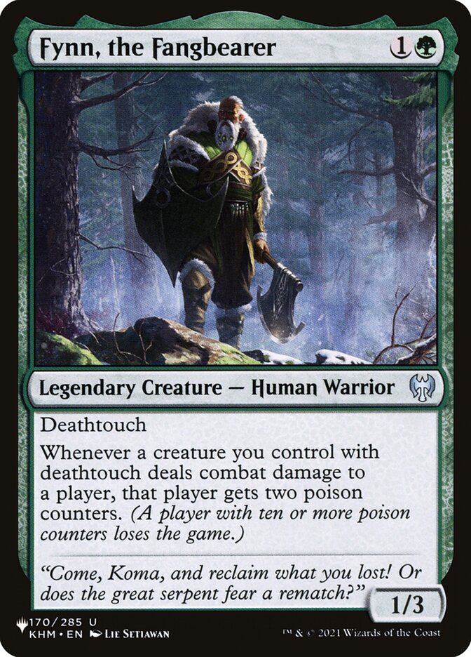 Fynn, o Portador da Presa / Fynn, the Fangbearer - Magic: The Gathering - MoxLand