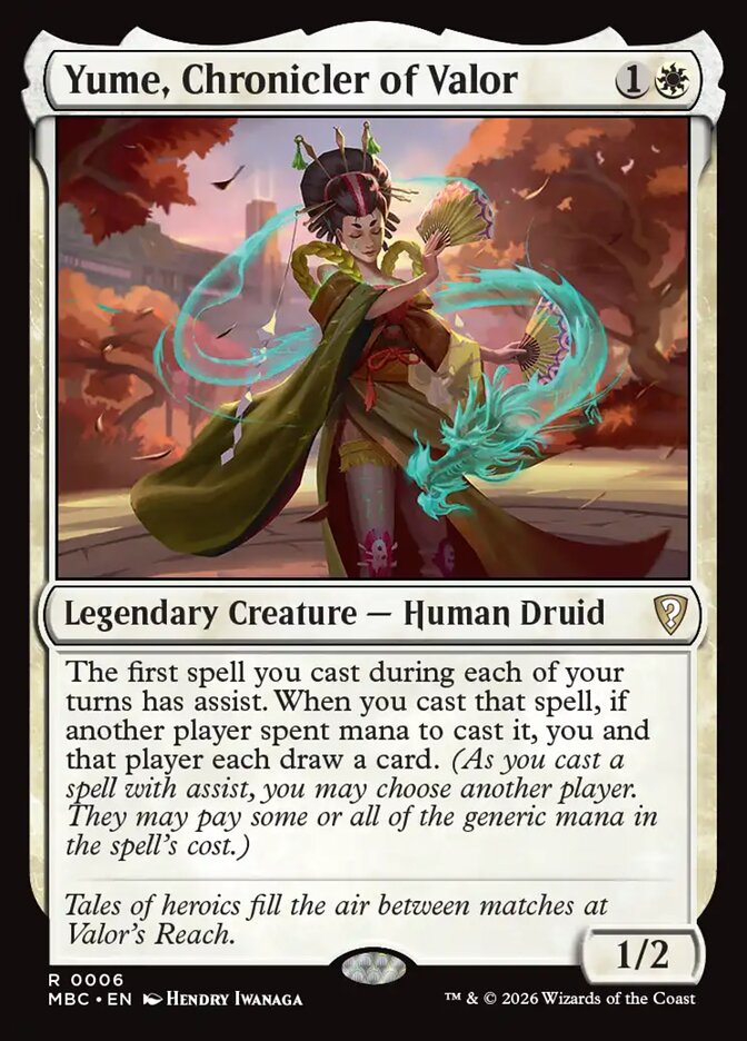 Yume, Chronicler of Valor - Magic: The Gathering - MoxLand