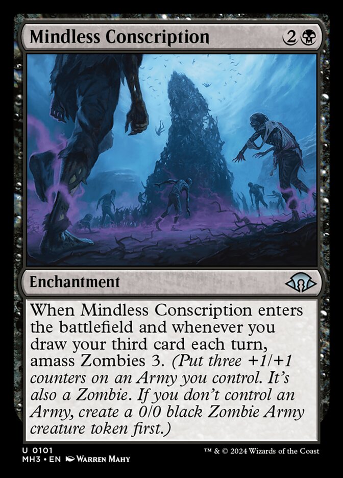 Conscrição Descerebrada / Mindless Conscription - Magic: The Gathering - MoxLand