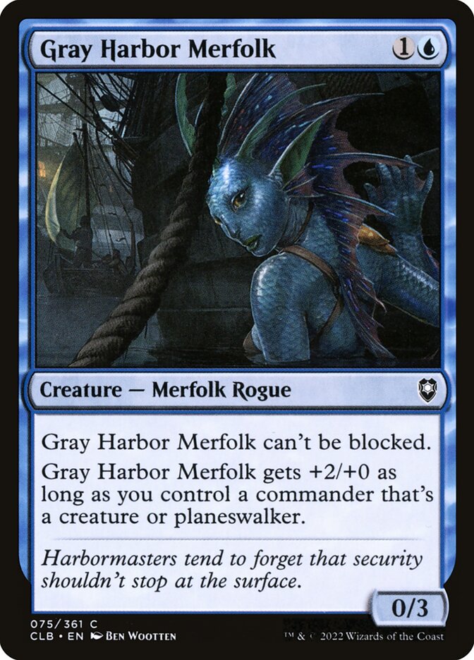 Tritã do Porto Cinzento / Gray Harbor Merfolk - Magic: The Gathering - MoxLand