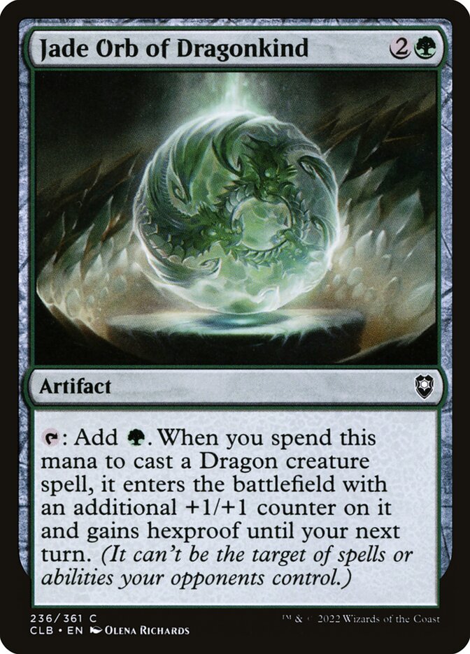 Orbe dos Dragões de Jade / Jade Orb of Dragonkind - Magic: The Gathering - MoxLand
