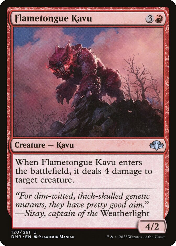 Kavu de Língua Flamejante / Flametongue Kavu - Magic: The Gathering - MoxLand